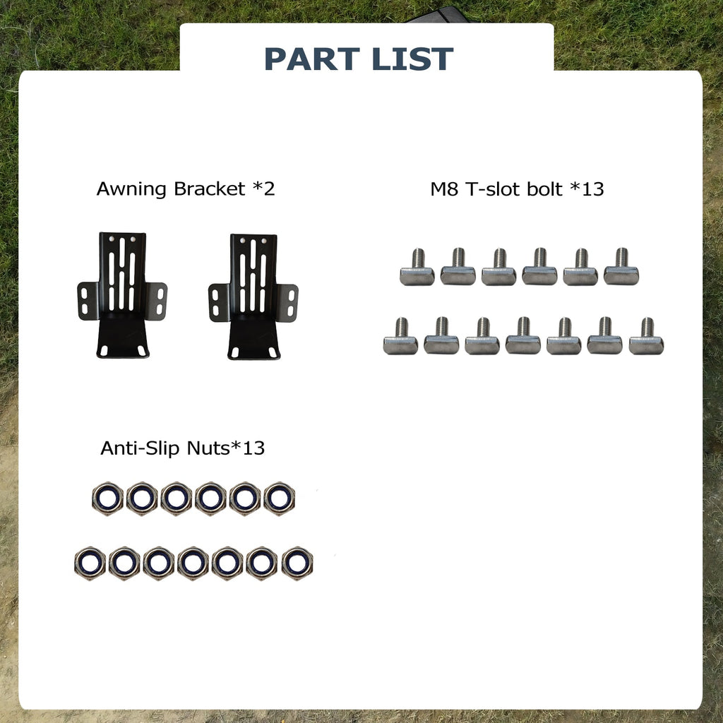 270 - degree Awning Brackets (1 pair) - TOPOAK