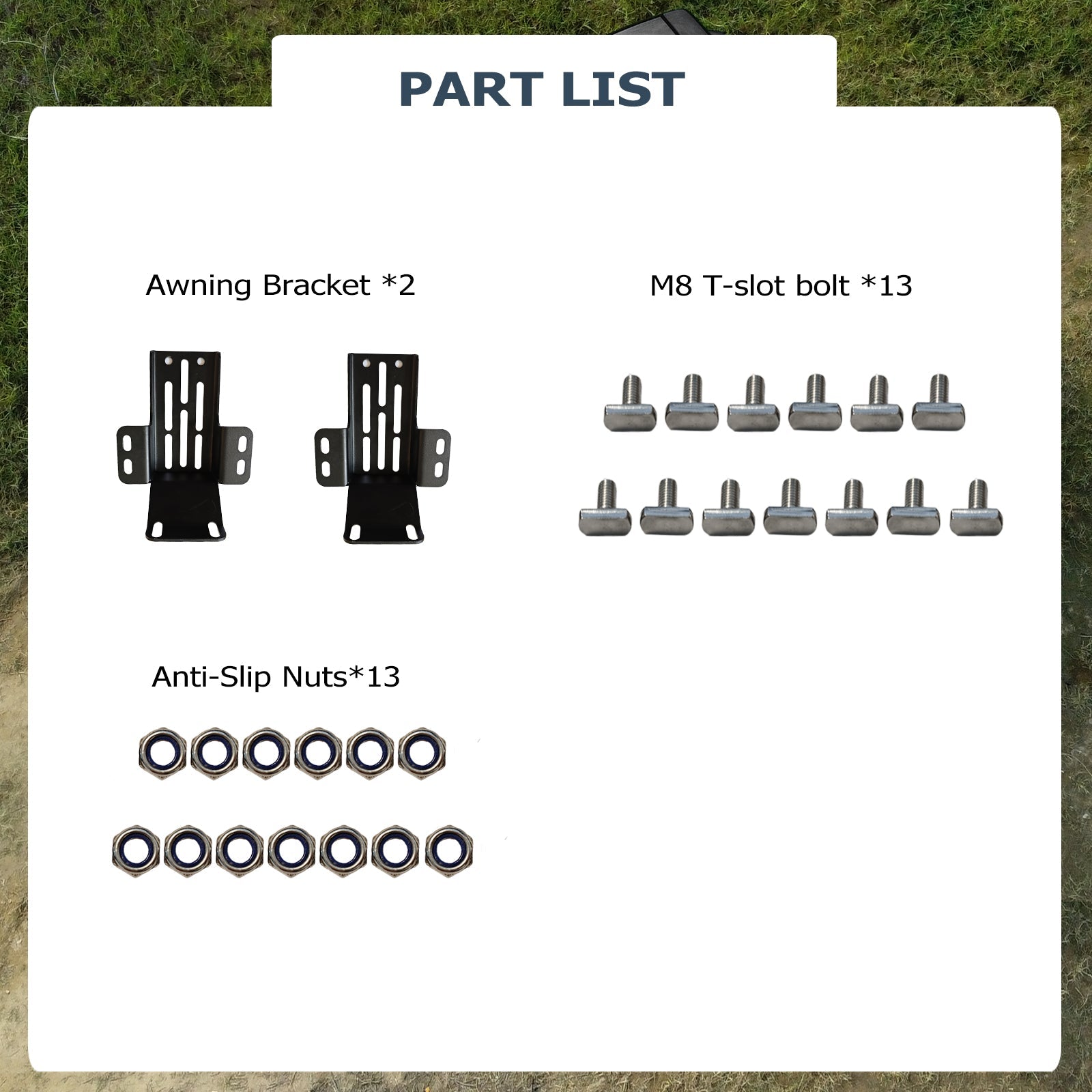 270 - degree Awning Brackets (1 pair) - TOPOAK